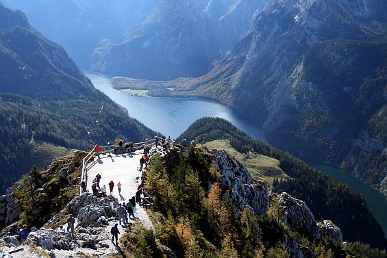 08-jennergipfel Blick auf den Königssee vom Jenner